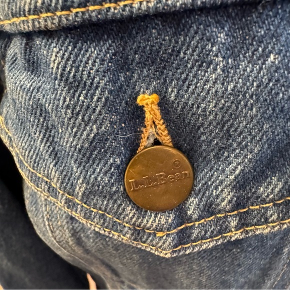 VTG 90’s L.L. Bean Denim Trucker Jean Jacket Women’s Size Medium USA Made - Picture 6 of 6